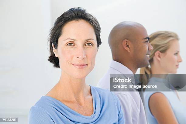 Woman And Colleagues Stock Photo - Download Image Now - 30-39 Years, Adult, Adults Only