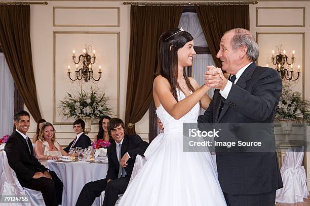 Girl And Grandfather Dancing At Quinceanera Stock Photo - Download Image Now - Quinceanera, Party - Social Event, 14-15 Years