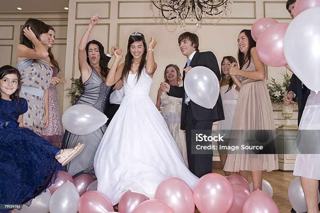 Dancing at quinceanera  Quinceanera Stock Photo