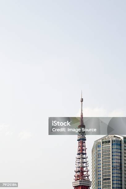 Tokyo Tower And Building Stock Photo - Download Image Now - Architecture, Building Story, Built Structure