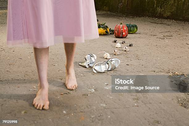 Cinderella Stock Photo - Download Image Now - Cinderella, Barefoot, One Woman Only