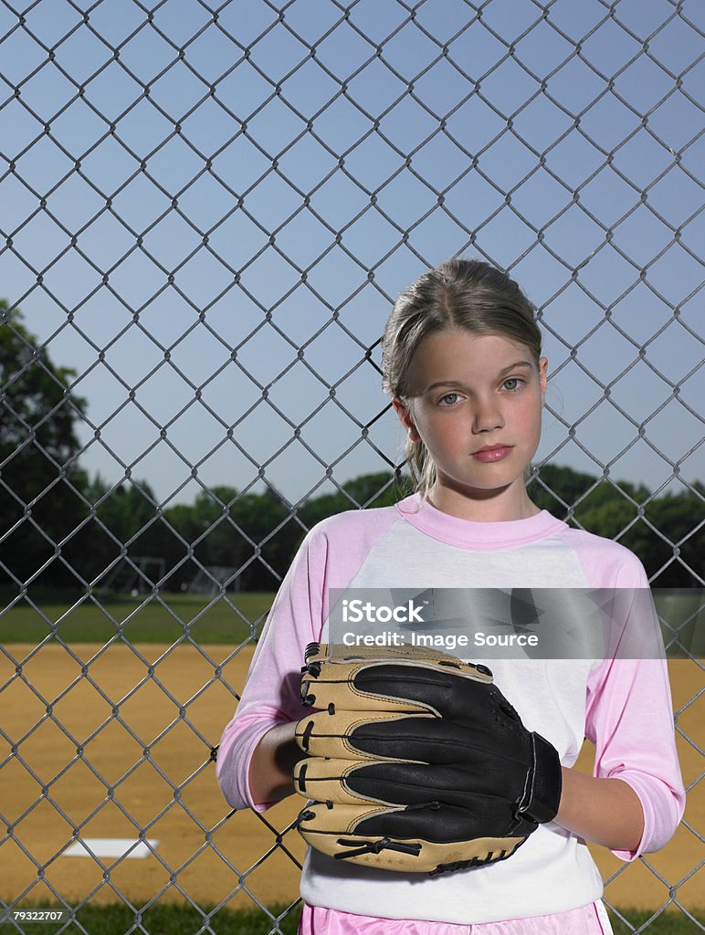 Portrait of a girl  Baseball - Sport Stock Photo