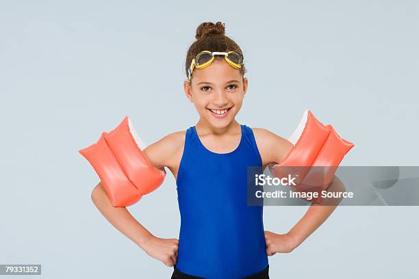 Girl Swimmer Stock Photo - Download Image Now - Water Wings, Child, Swimming