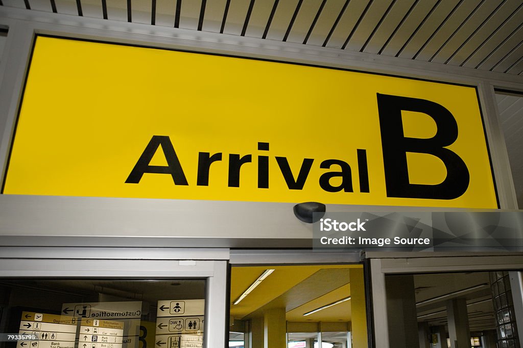 Der Ankunft - Lizenzfrei Flughafen Stock-Foto