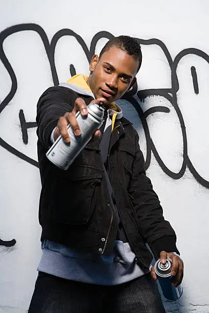 Photo of Portrait of a graffiti artist