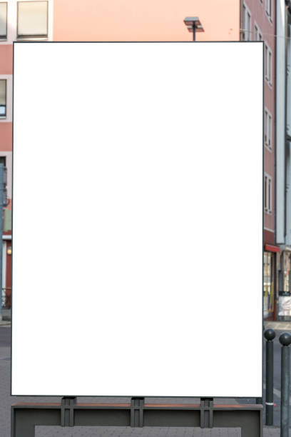 istock A blank ad space sign isolated in the street 800008520