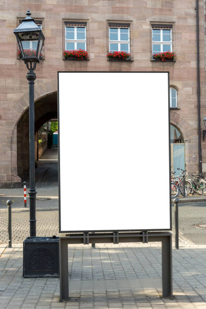 istock A blank ad space sign isolated in the street 800008578