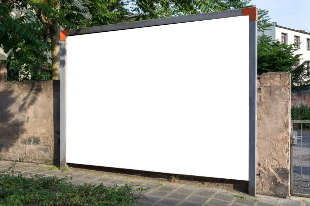 istock A blank ad space sign isolated in the street 800008736