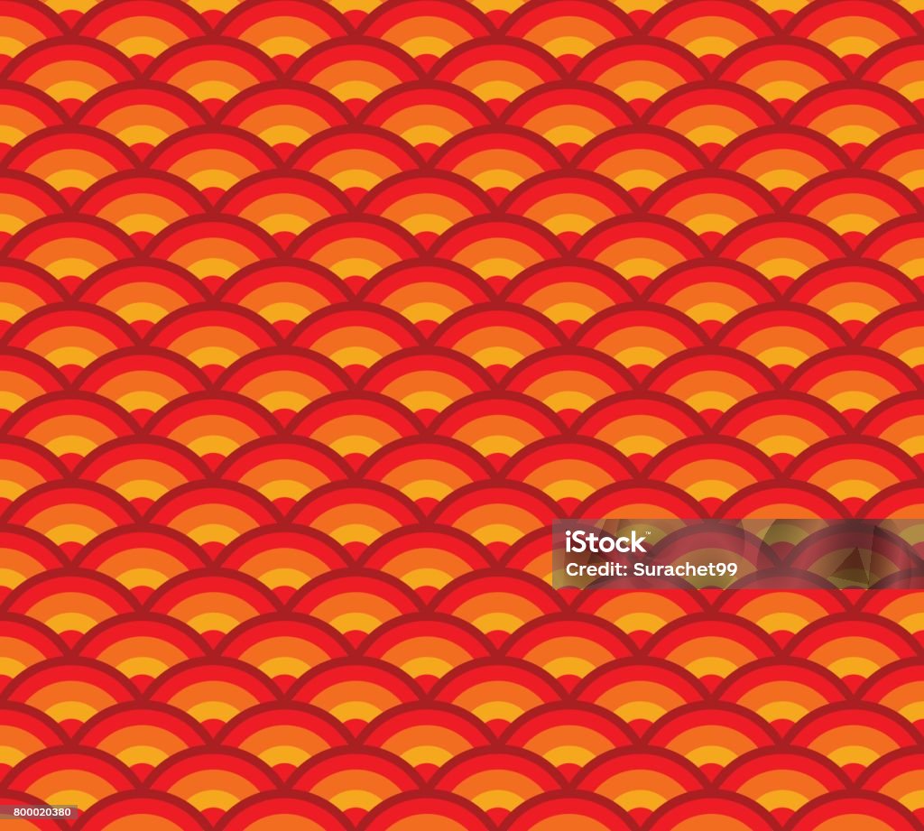 Red Wave Pattern Cartoon Backgrounds Stock Illustration - Download ...