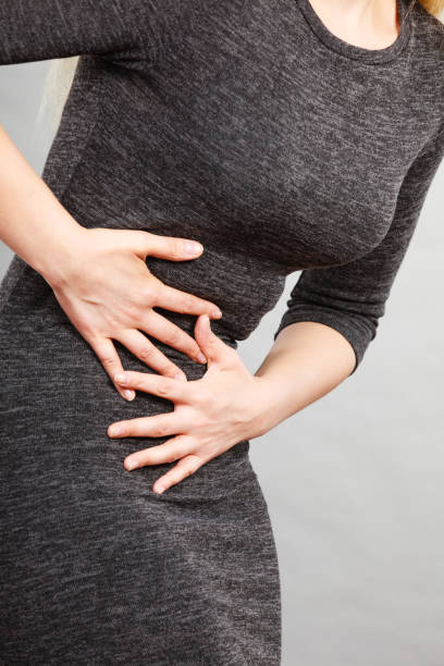 istock Woman having strong stomach ache. Syndroms 800023612