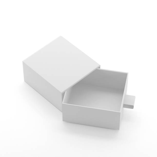 istock Elegant Square Sliding Gift Box On White Background 800041402