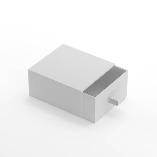 istock Elegant Square Sliding Gift Box On White Background 800056142