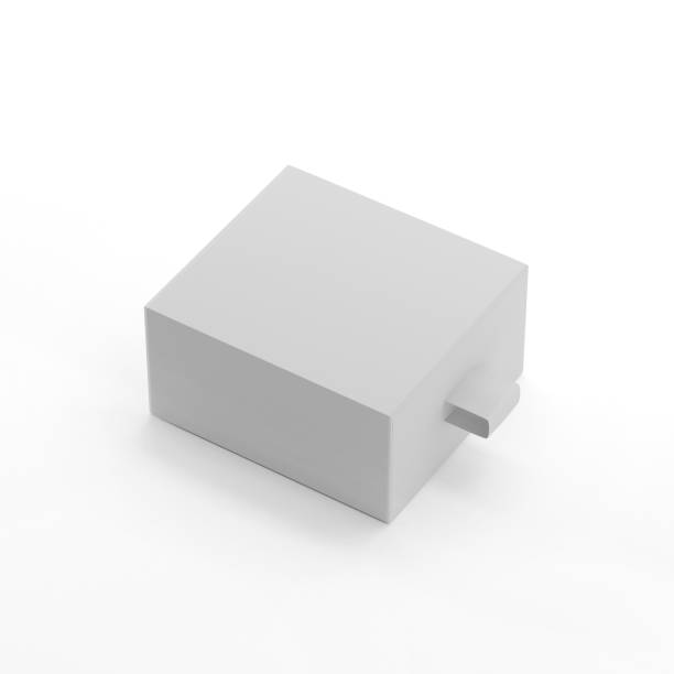 istock Elegant Square Sliding Gift Box On White Background 800093642