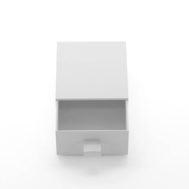istock Elegant Square Sliding Gift Box On White Background 800101282