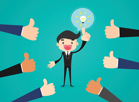 Ilustración de Empresario Obtener Ideas Para Ilustración De Concepto De Trabajonegocio De Dibujos Animados Vector y más Vectores Libres de Derechos de Aclamar - iStock Ilustración de Empresario Obtener Ideas Para Ilustración De Concepto De Trabajonegocio De Dibujos Animados Vector y más Vectores Libres de Derechos de Aclamar - iStock