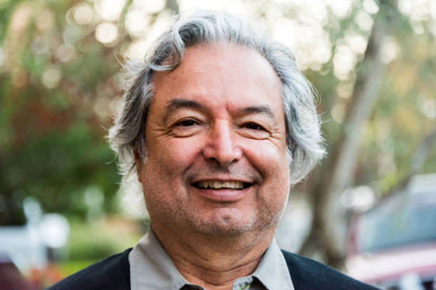 istock Mature senior man looking at the camera 800139758