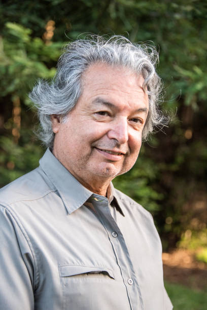 istock Mature senior man looking at the camera 800159250