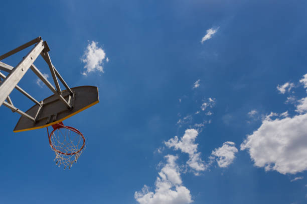 istock Street basketball ring. 800224312