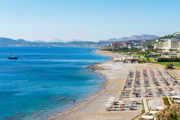 istock Rhodes Town Beach, Greece 800267230
