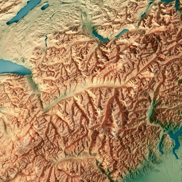 istock Valais Canton Switzerland 3D Render Topographic Map 800287414