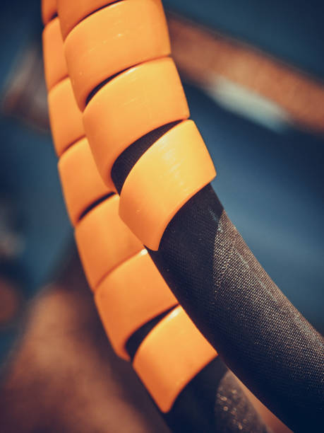 istock Tube wires in orange rubber cover casing 800289952