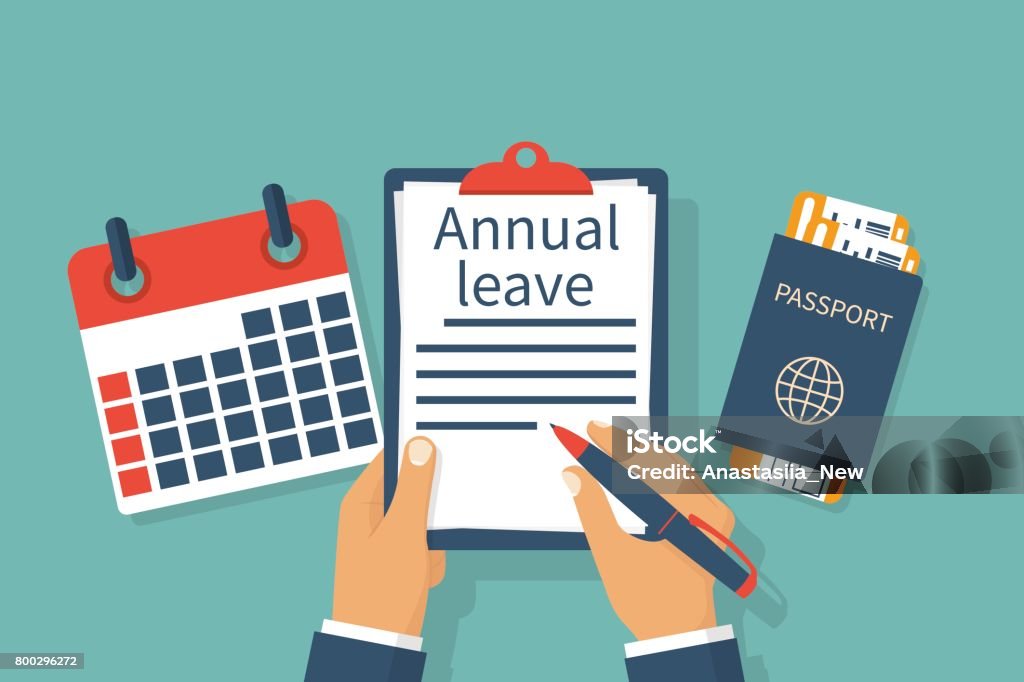 Leave Transfer Graphics Annual Leave Vector Stock Illustration - Download Image Now - Leaving ...