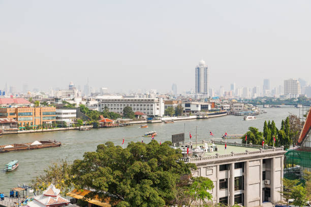 istock Bangkok, panorama view. Chao Phraya river. Thailand. 800297214