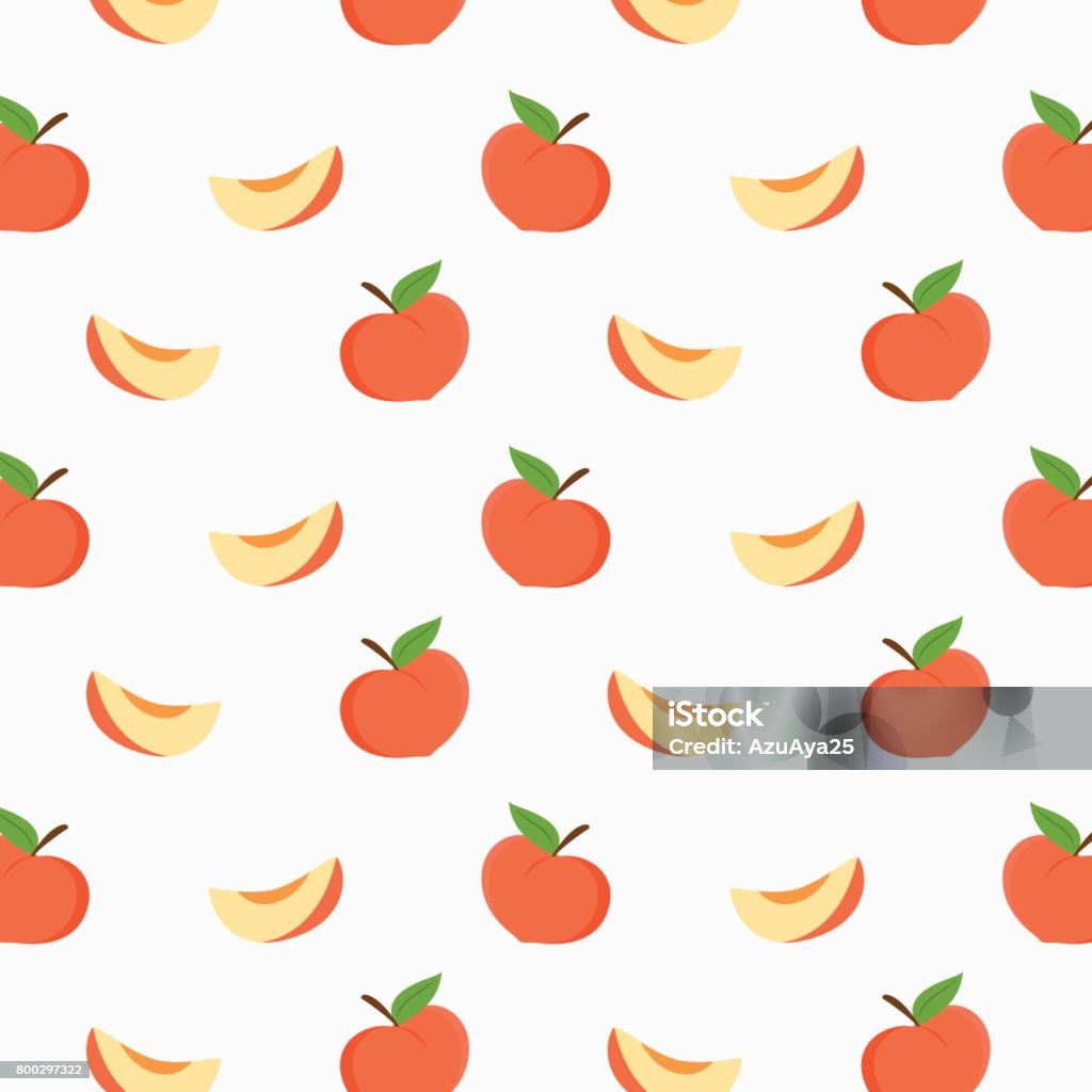 Peach Pattern Designs Peach Pattern Design Stock Illustration - Download Image Now - Peach ...