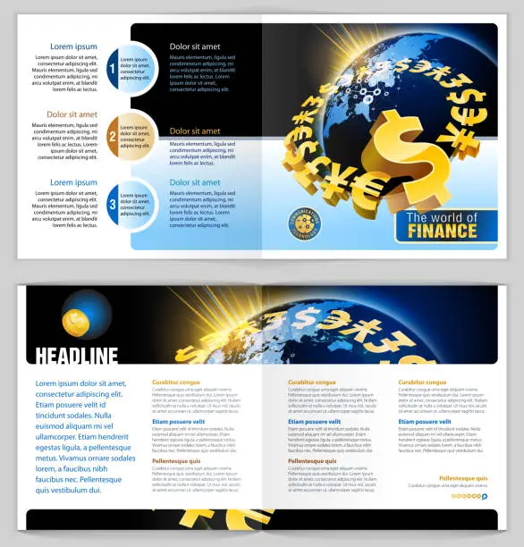 Vector illustration of Global finance