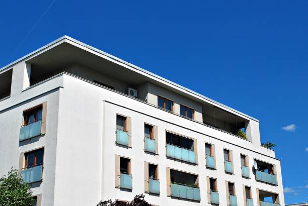 istock Modern, Luxury Apartment Building. Modern apartment house 800299702