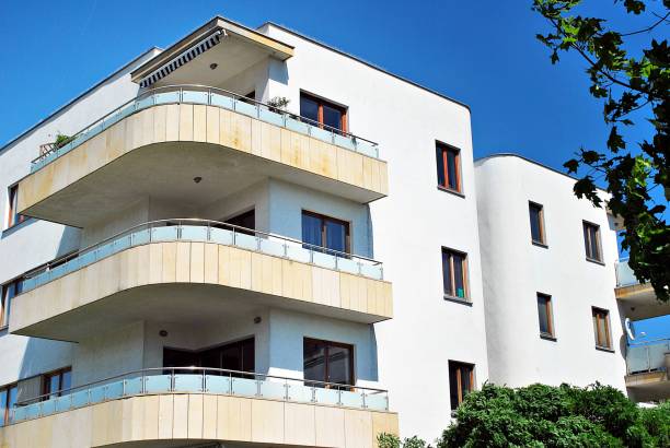 istock Modern, Luxury Apartment Building. Modern apartment house 800300168
