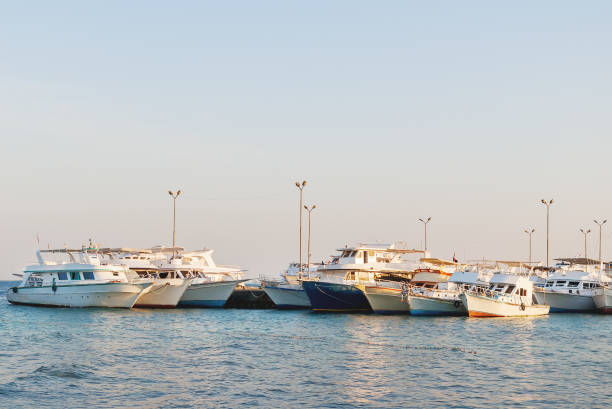 istock Many yachts moored to the pier. Hurgada, Egypt. 800300186