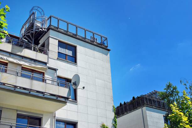 istock Modern, Luxury Apartment Building. Modern apartment house 800300502