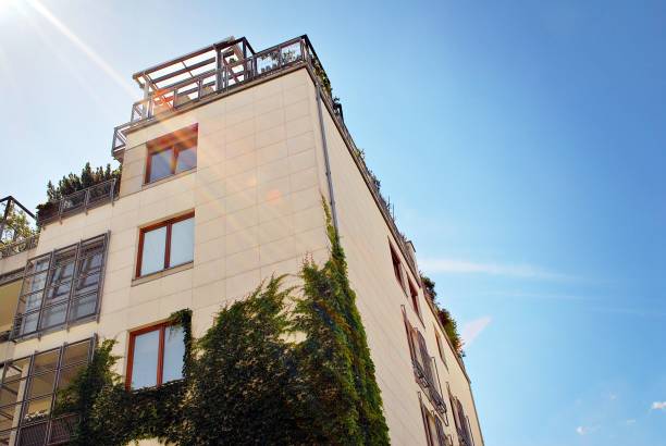 istock Modern, Luxury Apartment Building. Modern apartment house 800302902
