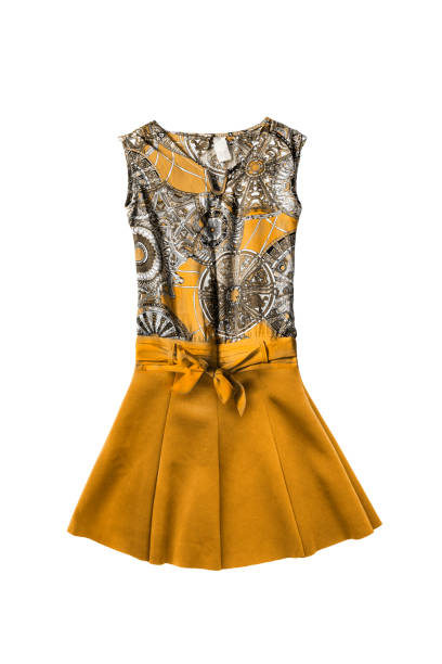 istock Yellow dress isolated 800302942