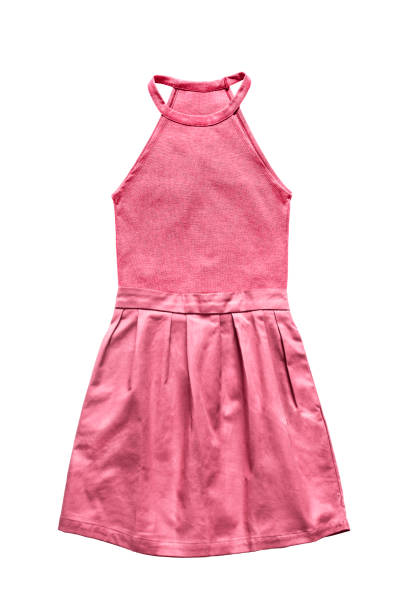 istock Pink dress isolated 800302962