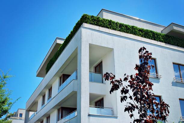 istock Modern, Luxury Apartment Building. Modern apartment house 800303424