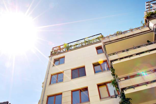 istock Modern, Luxury Apartment Building. Modern apartment house 800306126