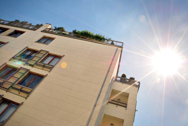 istock Modern, Luxury Apartment Building. Modern apartment house 800309520