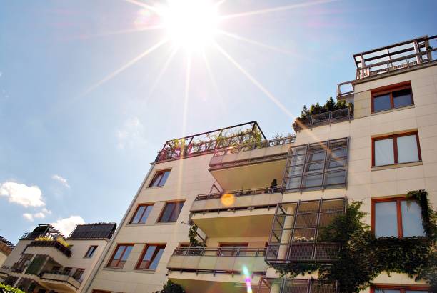 istock Modern, Luxury Apartment Building. Modern apartment house 800309546