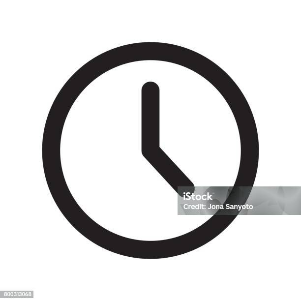Basic Clock Image Basic App Clock Design Stock Illustration - Download Image Now - Alarm ...