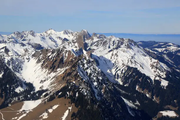 Stockhorn Gantrisch Alps mountains mountain Switzerland Swiss aerial view photography photo