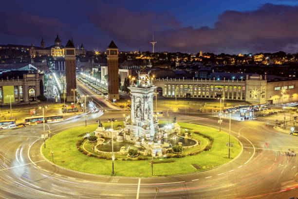 istock Plaza de Espana in Barcelona, Spain 800316324
