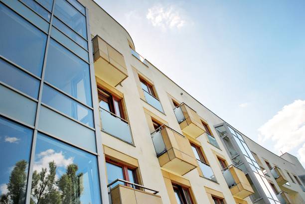 istock Modern, Luxury Apartment Building. Modern apartment house 800316644