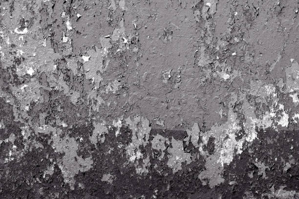 istock The paint peeled off the wall 800322958
