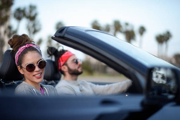 istock Young couple in the car 800322988