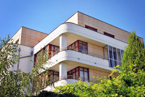 istock Modern, Luxury Apartment Building. Modern apartment house 800324458