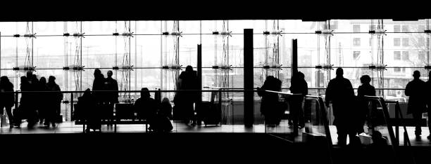 istock people waiting at a train station black and white 800345856