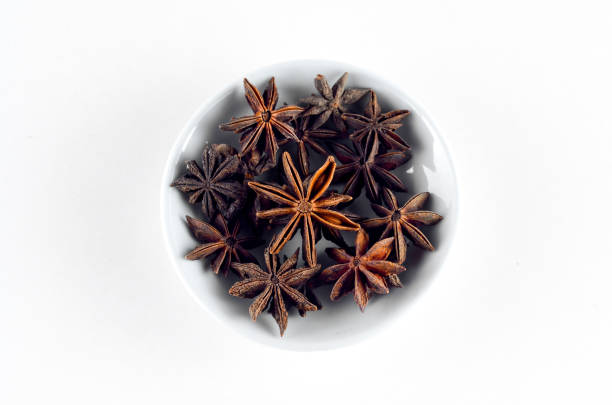 istock Anise spice in bowl over white background 800346110
