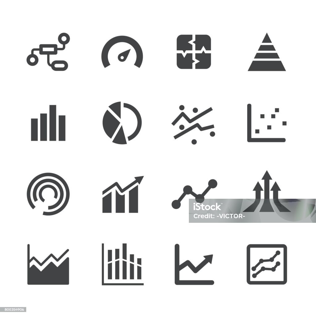 Gráfico información iconos de Acme serie - arte vectorial de Ícono libre de derechos